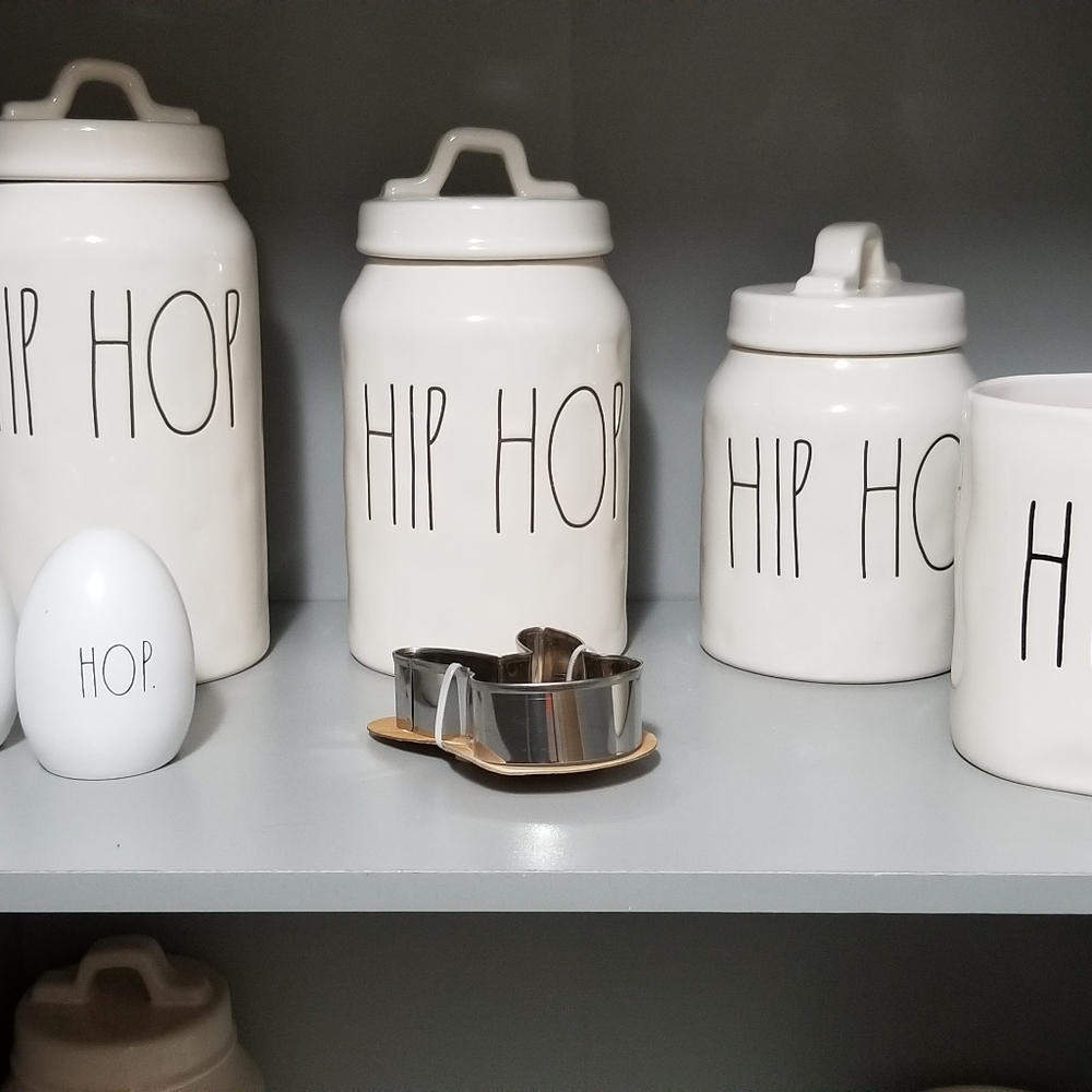 Rae Dunn Hip Hop happy Easter bunny coffee tea Mug cup double sided - Picture 5 of 5